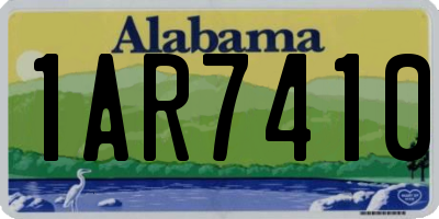AL license plate 1AR7410