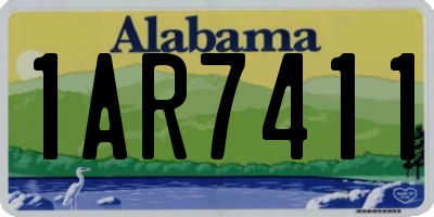 AL license plate 1AR7411
