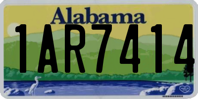 AL license plate 1AR7414
