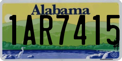 AL license plate 1AR7415