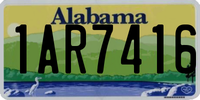 AL license plate 1AR7416