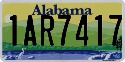 AL license plate 1AR7417