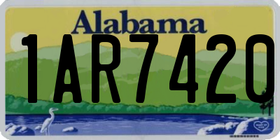 AL license plate 1AR7420