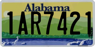 AL license plate 1AR7421
