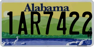 AL license plate 1AR7422