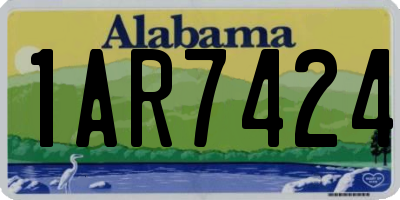 AL license plate 1AR7424
