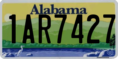 AL license plate 1AR7427
