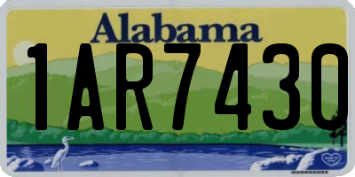 AL license plate 1AR7430