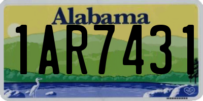 AL license plate 1AR7431