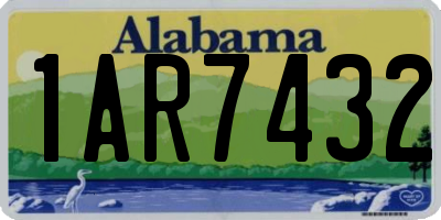 AL license plate 1AR7432