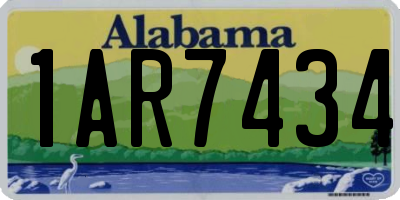AL license plate 1AR7434