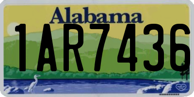 AL license plate 1AR7436
