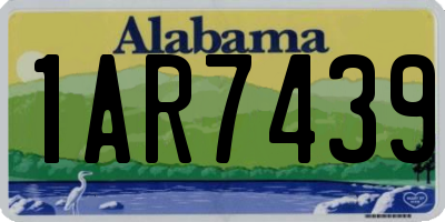 AL license plate 1AR7439