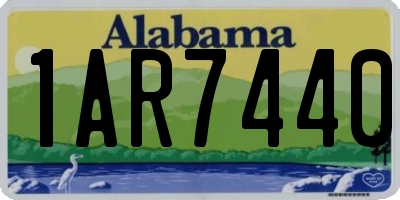 AL license plate 1AR7440