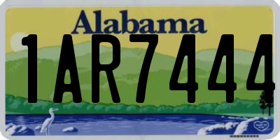 AL license plate 1AR7444