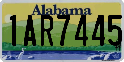 AL license plate 1AR7445