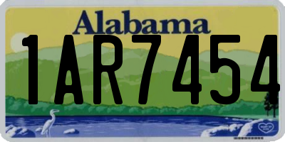 AL license plate 1AR7454