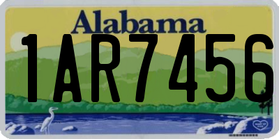 AL license plate 1AR7456