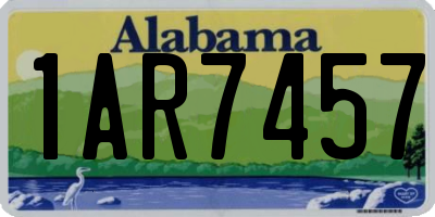 AL license plate 1AR7457