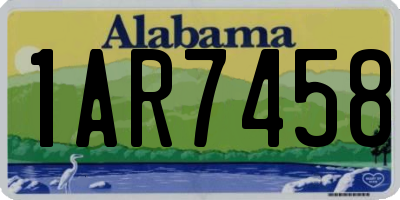 AL license plate 1AR7458