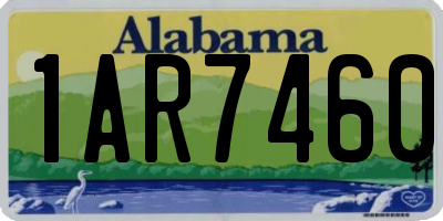 AL license plate 1AR7460