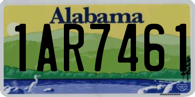 AL license plate 1AR7461