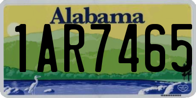 AL license plate 1AR7465
