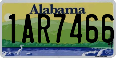 AL license plate 1AR7466