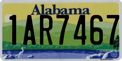 AL license plate 1AR7467