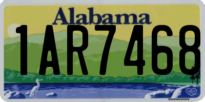 AL license plate 1AR7468