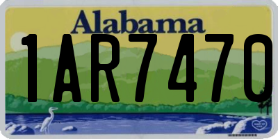 AL license plate 1AR7470