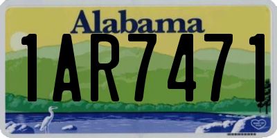 AL license plate 1AR7471