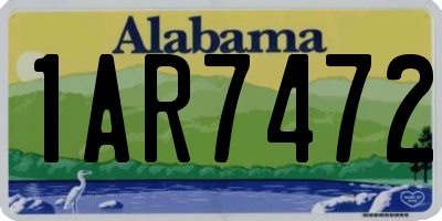 AL license plate 1AR7472