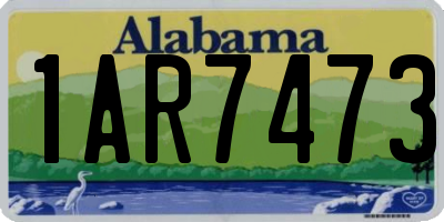 AL license plate 1AR7473