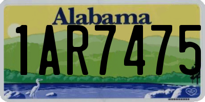 AL license plate 1AR7475