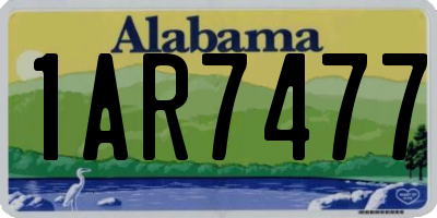 AL license plate 1AR7477