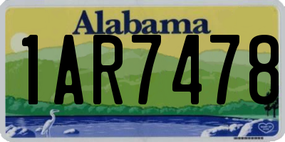 AL license plate 1AR7478