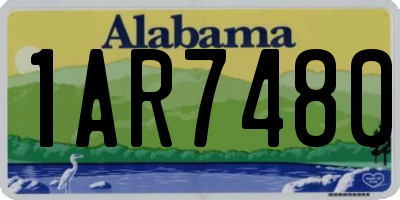 AL license plate 1AR7480