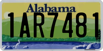 AL license plate 1AR7481
