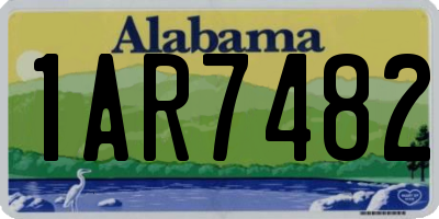 AL license plate 1AR7482