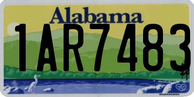 AL license plate 1AR7483