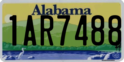 AL license plate 1AR7488