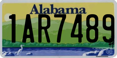 AL license plate 1AR7489