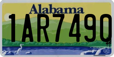 AL license plate 1AR7490