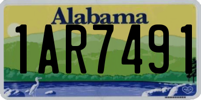 AL license plate 1AR7491