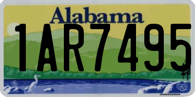 AL license plate 1AR7495