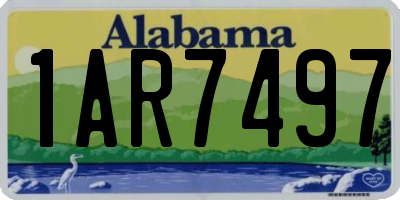 AL license plate 1AR7497