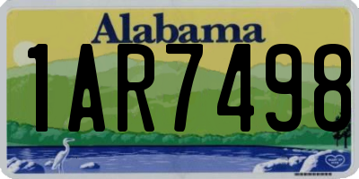 AL license plate 1AR7498