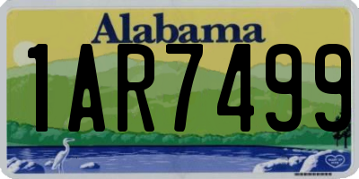 AL license plate 1AR7499