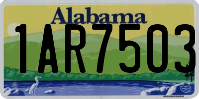 AL license plate 1AR7503